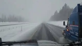 Грузоперевозки на восток и по трассе I-84. Как пользоваться Картами Google на заснеженных дорогах!