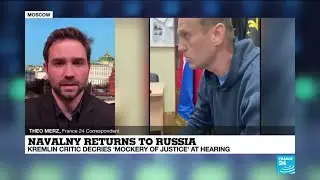 Kremlin critic Navalny decries 'mockery of justice' at hearing
