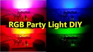 Make Your Own Sound Activated 12V RGB Party Light | Music Reactive Disco Light