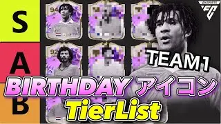 [FC24] ULTIMATE BIRTHDAY icon Team1 all player evaluation TIERLIST! [UT Birthday] [Tier List]