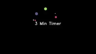 ⏳ 3 Minute Countdown Timer | Shapes Animation | Time's Up Alert