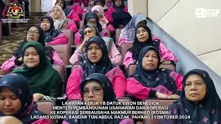 LAWATAN KERJA YBM KUSKOP KE LADANG KOSMA, PAHANG | 1 OKT 2024