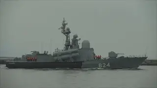 A large group of Russian ships entered the Baltic sea