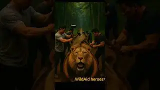 Brave Team Rescues Lion | Heart-Touching Animal Rescue#animals #funny #shorts