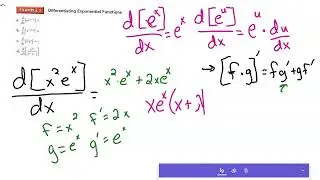 How to find the derivative of exponential functions e^x