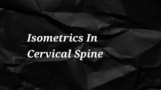 ISOMETRIC EXERCISES IN CERVICAL SPINE |ORTHO NEURO CARE PHYSIOTHERAPY CLINIC |REHABILITATION CENTRE