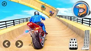 Modern Police Bike Mega Ramp Stunt Game #Motor Cycle Race Game #Android Gameplay