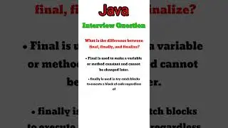 What is the difference between final, finally, and finalize?