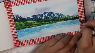 Paint with me #5 - Summit Lake Alaska - watercolor