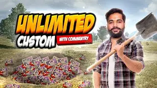BGMI Unlimited Custom !! With Commentary | BGMI Live Free Custom Room | Paytm Prize | Gamer Baba