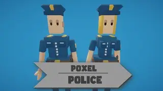 Poxel | Police Characters | Rigged | Showcase