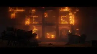 The gang burnes down Braithwaite Manor (4k60fps)  -Red Dead Redemption 2