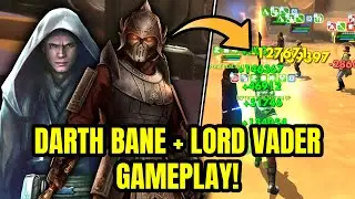 Darth Bane + Lord Vader GAMEPLAY! How Much BETTER Will Bane And Lord Vader Be In Grand Arena? SWGoH