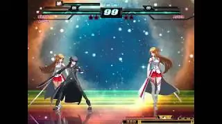 M.U.G.E.N Kirito and Asuna VS Asuna (Kohaku)