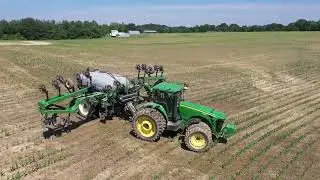 Fertilizing Corn With J&M Liquid Applicator Southern Indiana