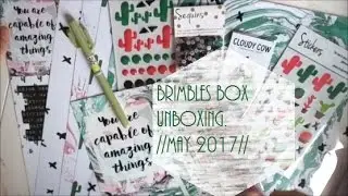 Brimbles Box unboxing // May 2017