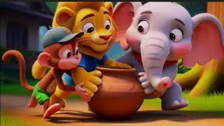Sheru aur Tinku 🦁🐵 | Milkar Kaam Karna | 3D Cartoon Moral Story for Kids | ep.2 | 