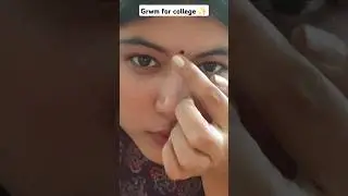 GRWM for college #grwm #makeup #beauty #college #bindi#jhumka#bangles #shorts #ytshorts
