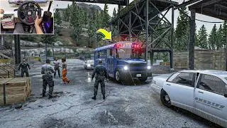 PRISONER LABOR TRANSFER in GTA V 🚓 | Factory Work Shift!
