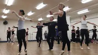 Finis Jhung teaches adult ballet beginners to turn the pli&eacute; into a pirouette