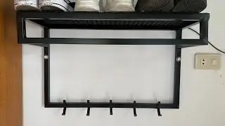 How To Create an Elegant Wall Mount Coat Rack with Just Metal || SJ Build