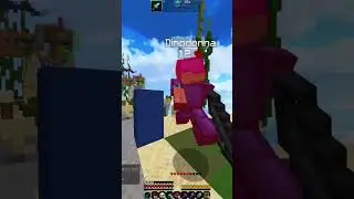I hit this insane clutch 💯 #mincraftpvp #minecraft #trending #bedwars #youtube #shorts #minemen #pvp