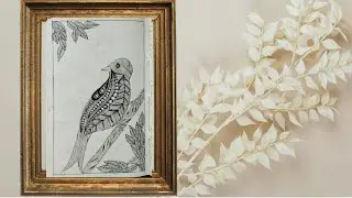 Zentangle Bird Drawing || Doodle Art Bird 🐦🕊️