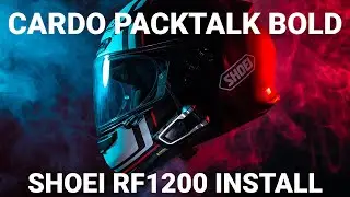 How To: Cardo Packtalk Bold JBL install in the Shoei RF1200 helmet