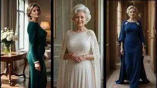 Luxury Wedding Guest Dress 60+ | Elegant Style #luxuryfashion #womenover60 #weddingguestlook