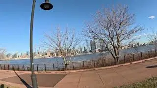 4K New York Walking Tour Hidden Spot; Weehawken Waterfront Park and Recreation Center, #newyork #4k