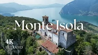 4K MONTE ISOLA Lake Iseo Italy Drone Video
