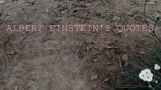 QUOTES FROM ALBERT EINSTEIN FOR WORK/ STUDY 📚 | 1 HOUR ⏰ | MUSIC