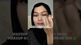versi glamnya lip liner + eyeshadow stick #makeup #eyeshadowhacks #makeupmurah
