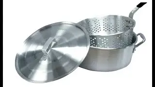 Smart Cook 10-quart Aluminum Fry Pot with Basket and Lid - Overview