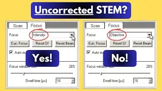 Why you should align/focus via C2 (not OBJ) when performing uncorrected STEM (Talos, Tecnai)