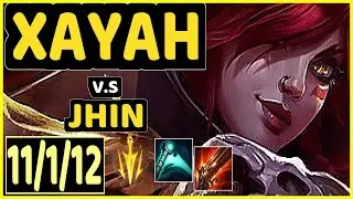 INNAXE (XAYAH) vs JHIN - 11/1/12 KDA BOTTOM ADC CHALLENGER GAMEPLAY - EUW