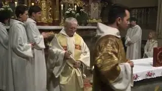 Éjféli mise a Tihanyi Bencés Apátságban 2017.