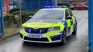Marked Skoda Octavia VRS Tactical Vehicle Interception Unit Responding Greater Manchester Police