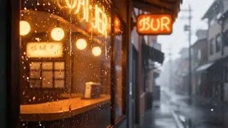 Quiet Japan Night Walk 🌙 Lofi Beats with Rain Sounds