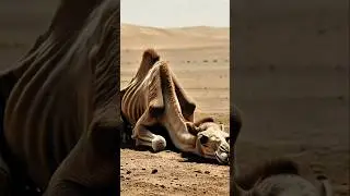 Dying Camel in Desert Saved by Kind Man! 🐪❤️ #Shorts