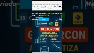 Parte1🎯 Macro Excel GESTORCON Para Concar CB y SQL Importaci&oacute;n Masiva: Compras, Ventas, RxH y Anexos