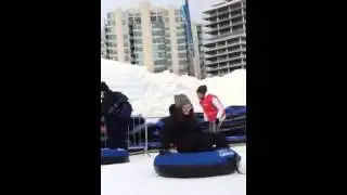Ice slide at Winterlude