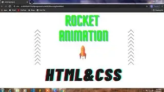 Rocket animated project in css|simple project in HTML&CSS | using gif in html&css