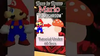 &ldquo;I turned Mario into a mushroom 🍄🕹️ | Crazy Drawing Tutorial part-