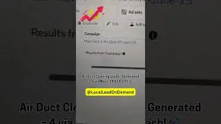 Generate Leads for Air Duct Cleaning Business | Air Duct | Dryer Vent | Pressure Washing | Local Ads