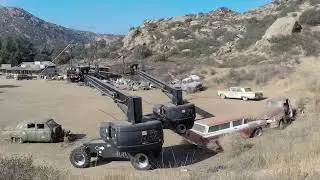 Once Upon a time in hollywood/spahn ranch set with stoner van houten 2018