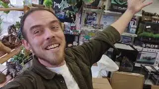 Распаковка грандиозной доставки!! Тестирование совершенно нового аквариума и спасение рептилий
