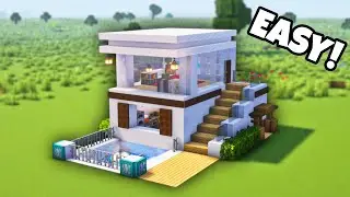 Minecraft: How to build Simple Modern House 