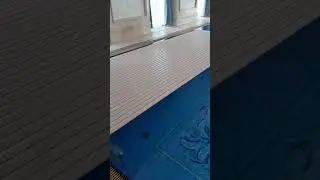 Hidden automatic pool cover in a stunning pool with ceramic Wiesbaden overflow, part 5 #poolcover