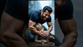 Salman Khan Saves a Starving Girl! 😢⭐ #EmotionalRescue #ai #SalmanKhan